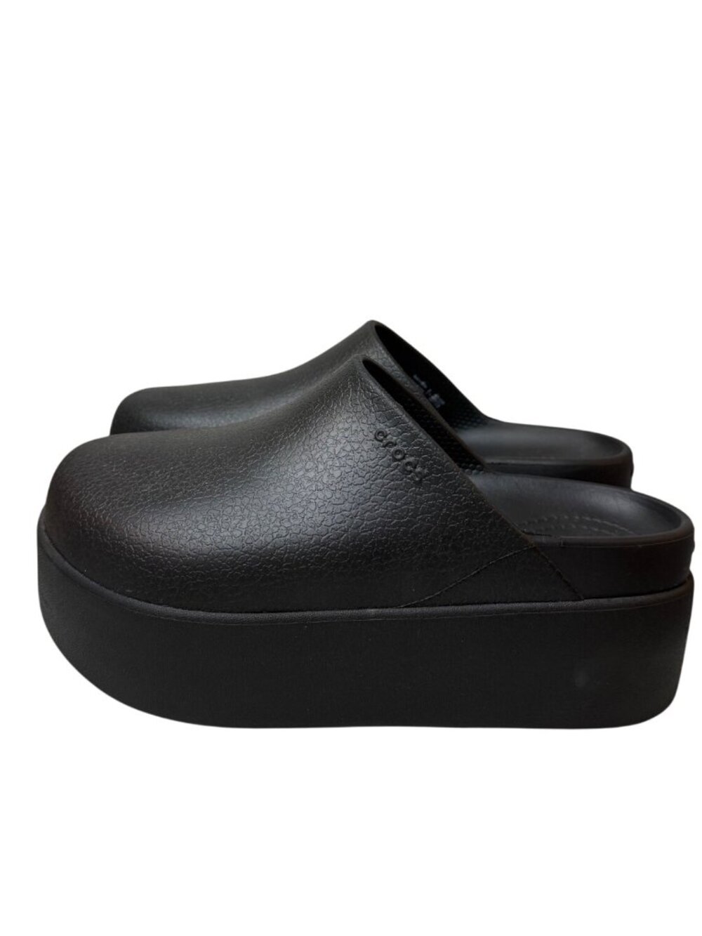 Crocs Dylan Black Platform Clogs Lightweight Slip On Size 5